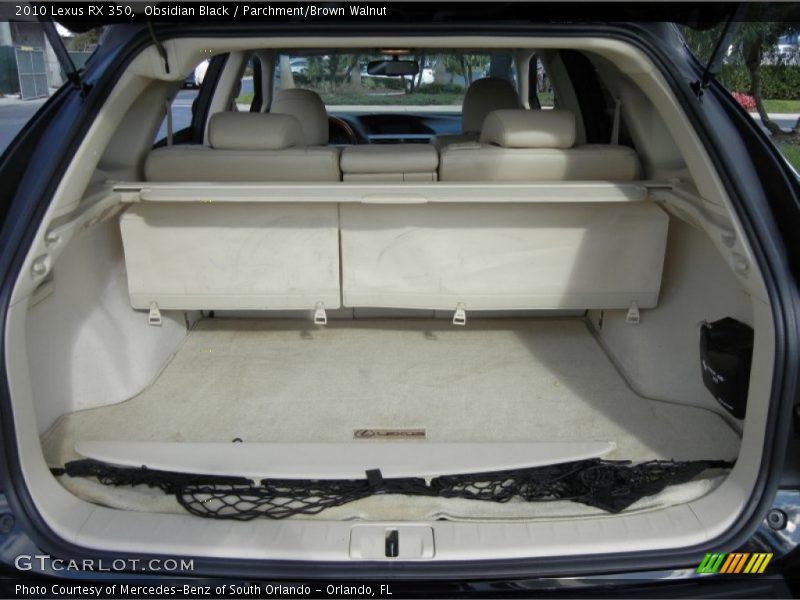 Obsidian Black / Parchment/Brown Walnut 2010 Lexus RX 350