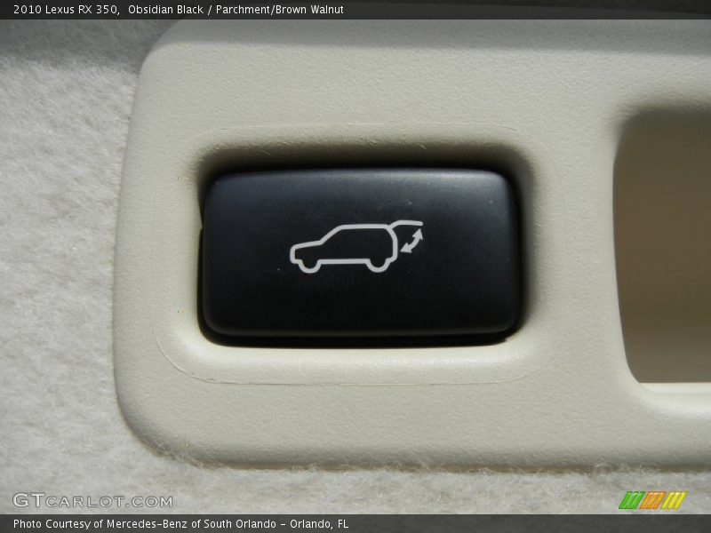 Obsidian Black / Parchment/Brown Walnut 2010 Lexus RX 350