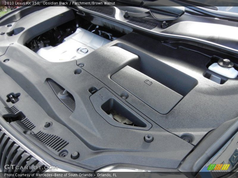 Obsidian Black / Parchment/Brown Walnut 2010 Lexus RX 350
