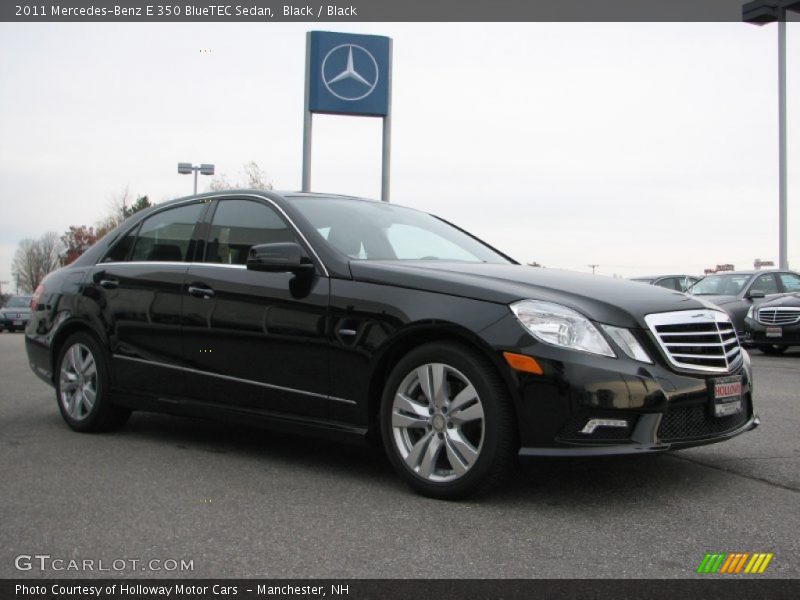Black / Black 2011 Mercedes-Benz E 350 BlueTEC Sedan