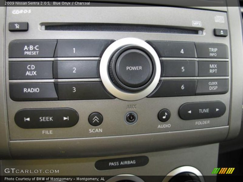 Blue Onyx / Charcoal 2009 Nissan Sentra 2.0 S