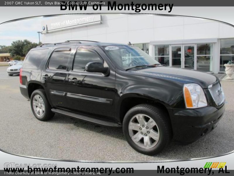 Onyx Black / Cocoa/Light Cashmere 2007 GMC Yukon SLT