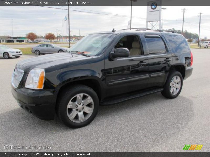 Onyx Black / Cocoa/Light Cashmere 2007 GMC Yukon SLT