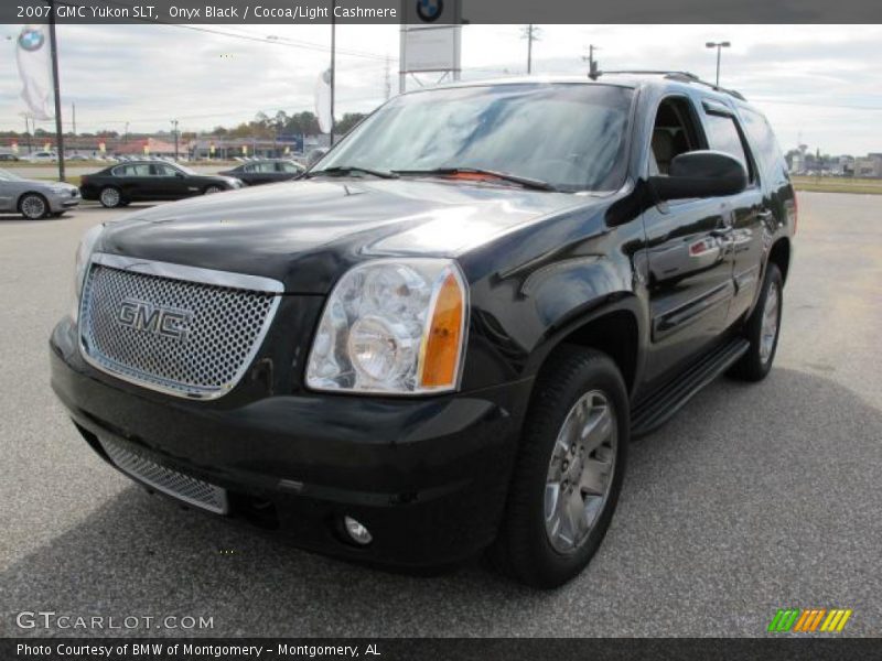 Onyx Black / Cocoa/Light Cashmere 2007 GMC Yukon SLT