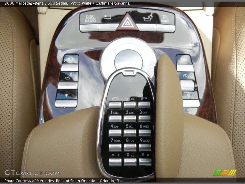 Arctic White / Cashmere/Savanna 2008 Mercedes-Benz S 550 Sedan