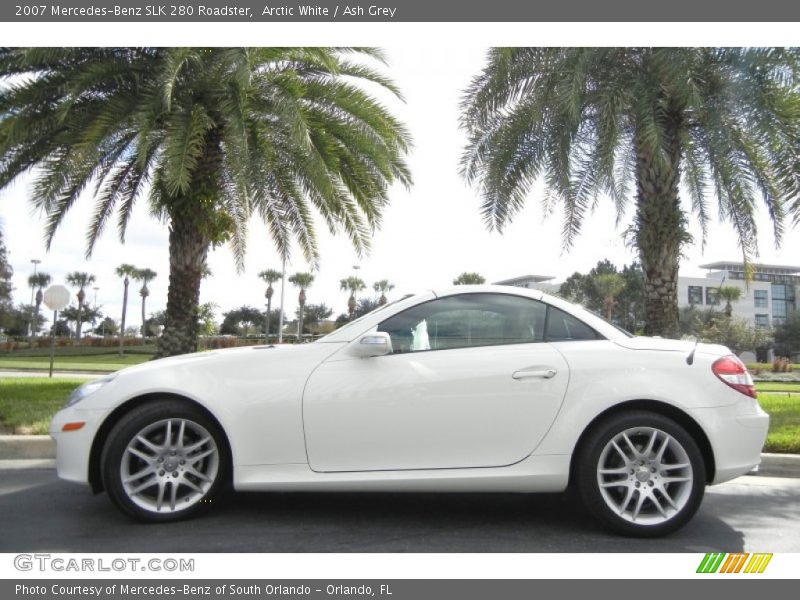 Arctic White / Ash Grey 2007 Mercedes-Benz SLK 280 Roadster