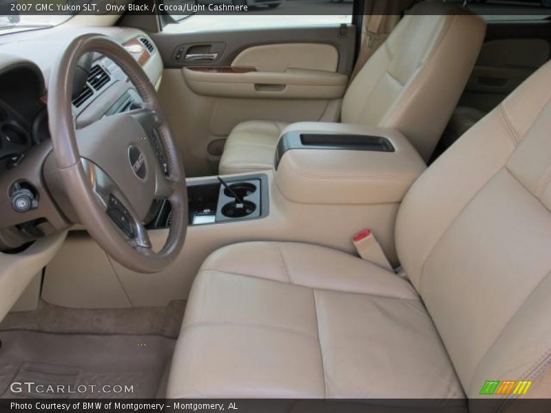 Onyx Black / Cocoa/Light Cashmere 2007 GMC Yukon SLT