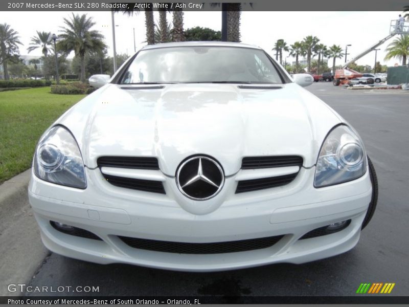 Arctic White / Ash Grey 2007 Mercedes-Benz SLK 280 Roadster