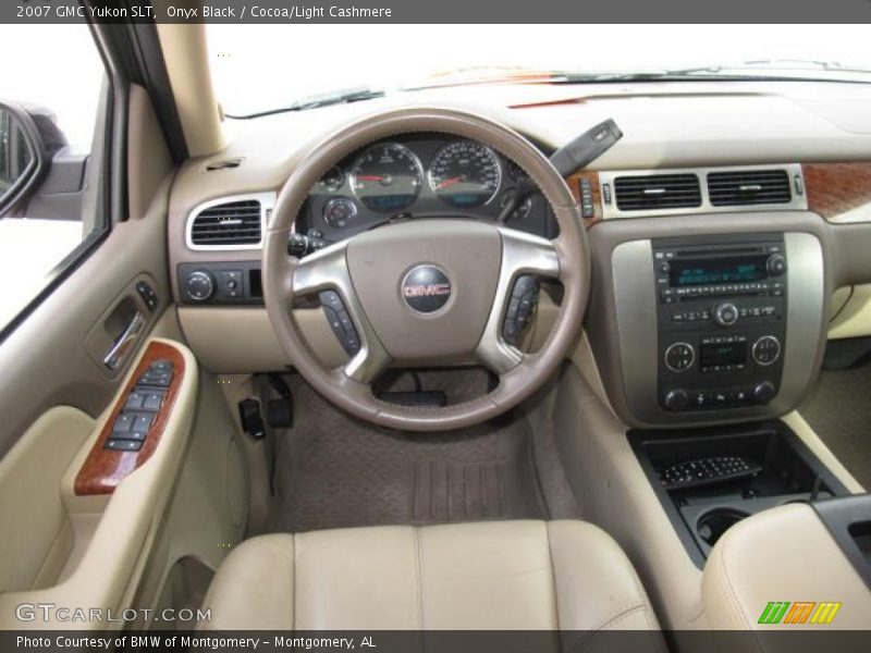 Onyx Black / Cocoa/Light Cashmere 2007 GMC Yukon SLT