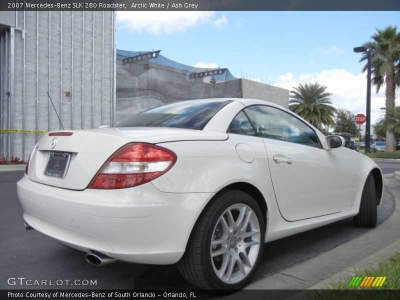 Arctic White / Ash Grey 2007 Mercedes-Benz SLK 280 Roadster