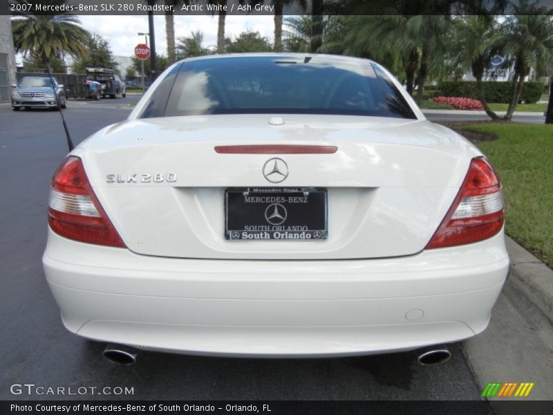 Arctic White / Ash Grey 2007 Mercedes-Benz SLK 280 Roadster