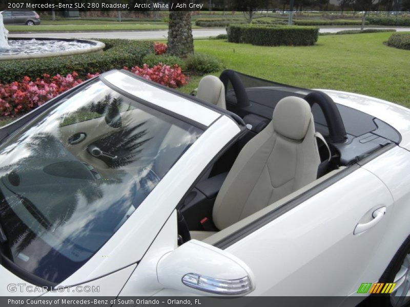 Arctic White / Ash Grey 2007 Mercedes-Benz SLK 280 Roadster
