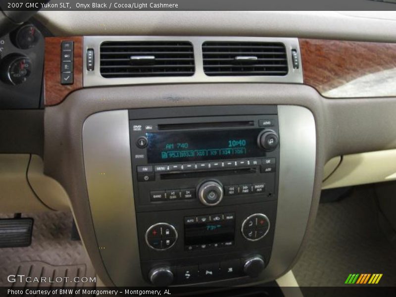 Onyx Black / Cocoa/Light Cashmere 2007 GMC Yukon SLT