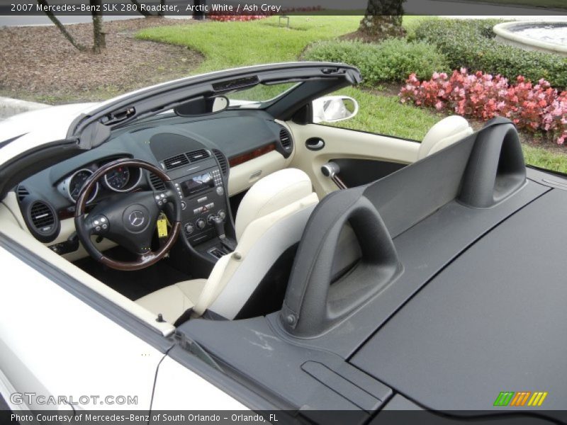 Arctic White / Ash Grey 2007 Mercedes-Benz SLK 280 Roadster