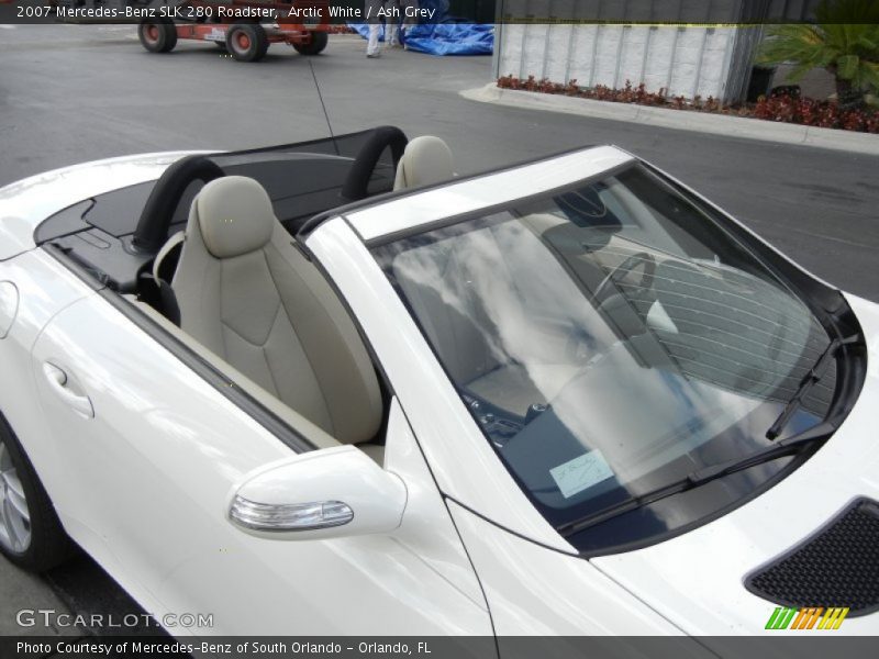 Arctic White / Ash Grey 2007 Mercedes-Benz SLK 280 Roadster