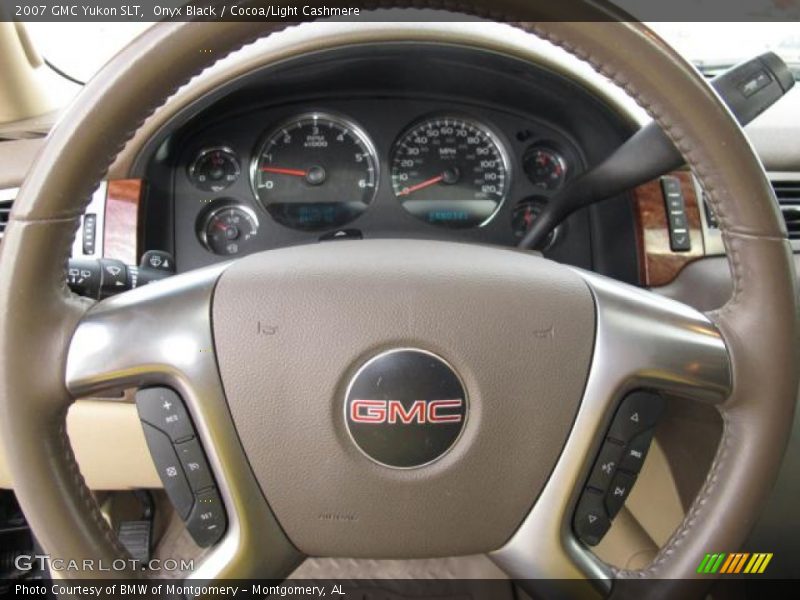 Onyx Black / Cocoa/Light Cashmere 2007 GMC Yukon SLT