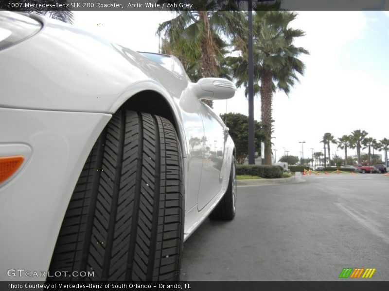 Arctic White / Ash Grey 2007 Mercedes-Benz SLK 280 Roadster