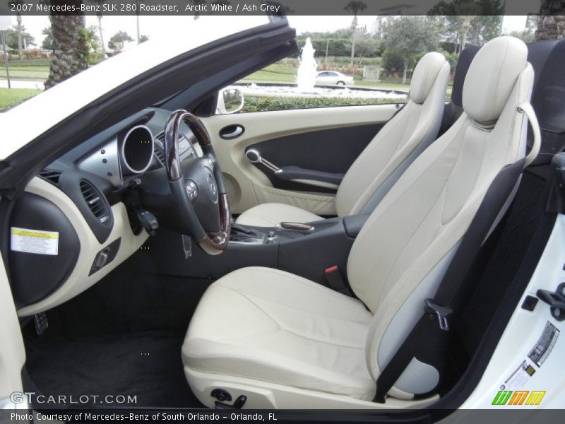 Arctic White / Ash Grey 2007 Mercedes-Benz SLK 280 Roadster