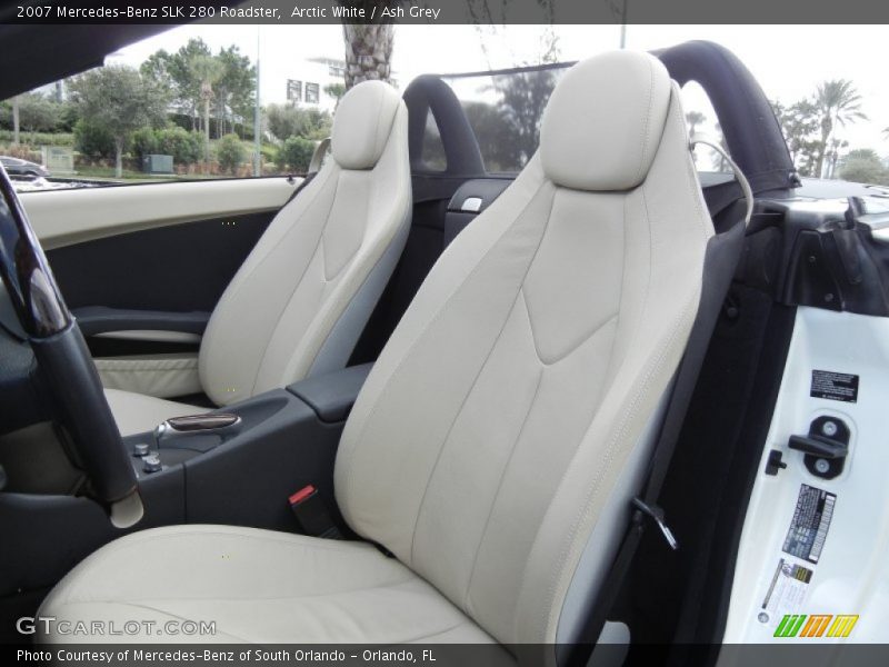 Arctic White / Ash Grey 2007 Mercedes-Benz SLK 280 Roadster