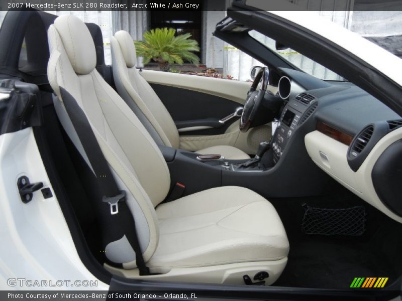 Arctic White / Ash Grey 2007 Mercedes-Benz SLK 280 Roadster