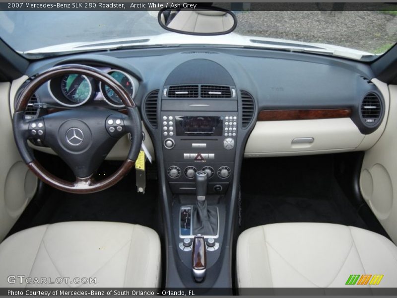 Arctic White / Ash Grey 2007 Mercedes-Benz SLK 280 Roadster