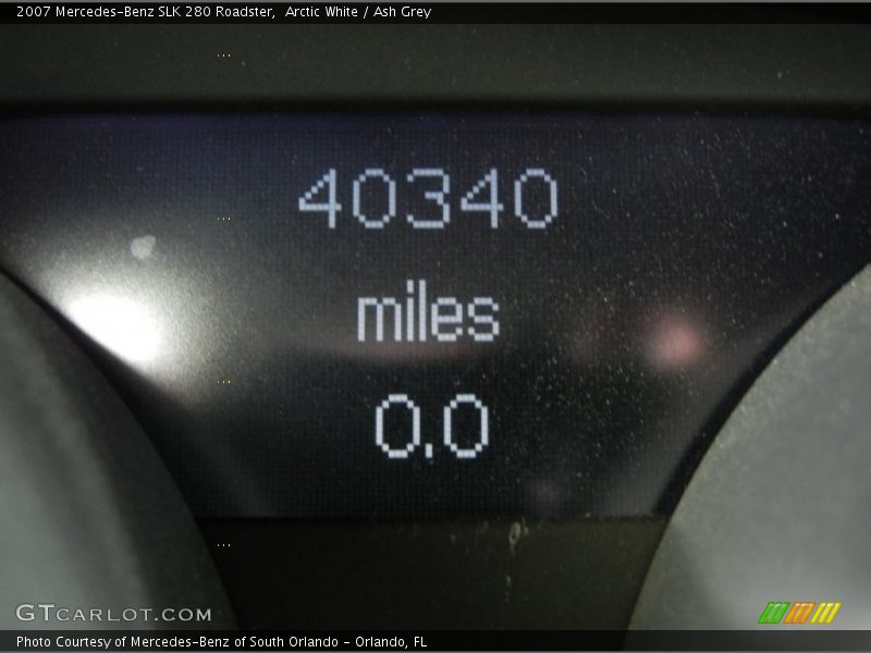 Arctic White / Ash Grey 2007 Mercedes-Benz SLK 280 Roadster