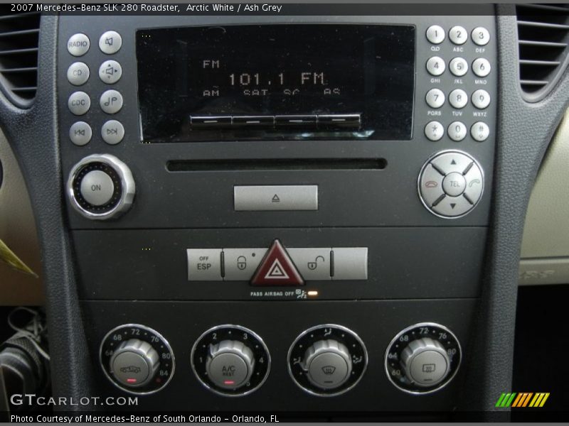 Arctic White / Ash Grey 2007 Mercedes-Benz SLK 280 Roadster