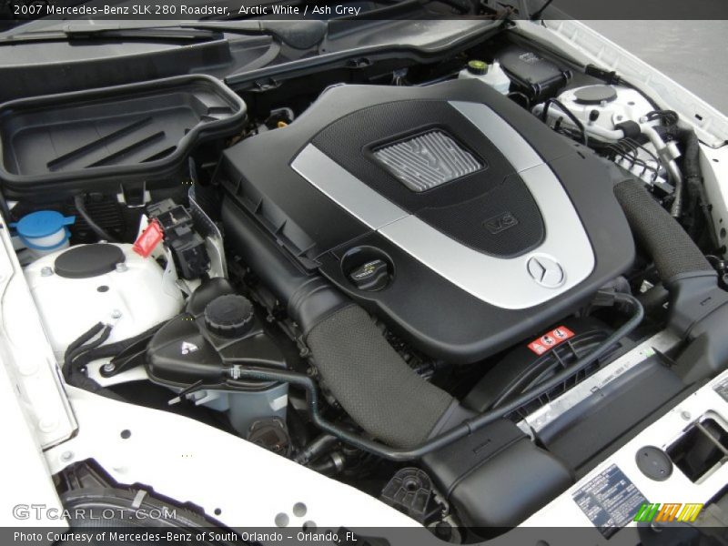 Arctic White / Ash Grey 2007 Mercedes-Benz SLK 280 Roadster