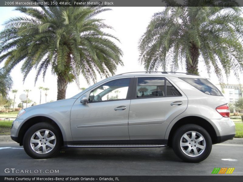 Pewter Metallic / Black 2006 Mercedes-Benz ML 350 4Matic