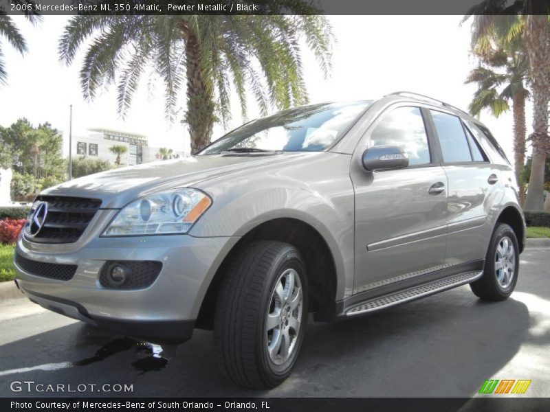 Pewter Metallic / Black 2006 Mercedes-Benz ML 350 4Matic