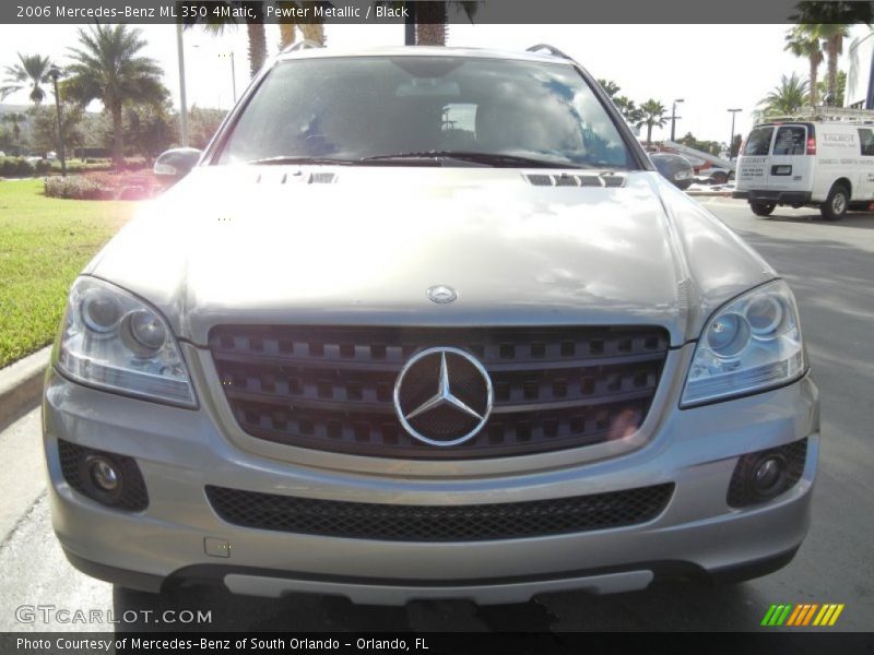 Pewter Metallic / Black 2006 Mercedes-Benz ML 350 4Matic