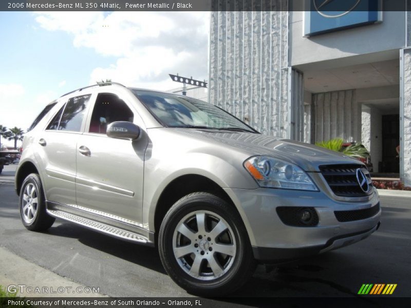 Pewter Metallic / Black 2006 Mercedes-Benz ML 350 4Matic