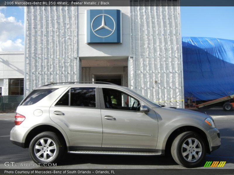 Pewter Metallic / Black 2006 Mercedes-Benz ML 350 4Matic