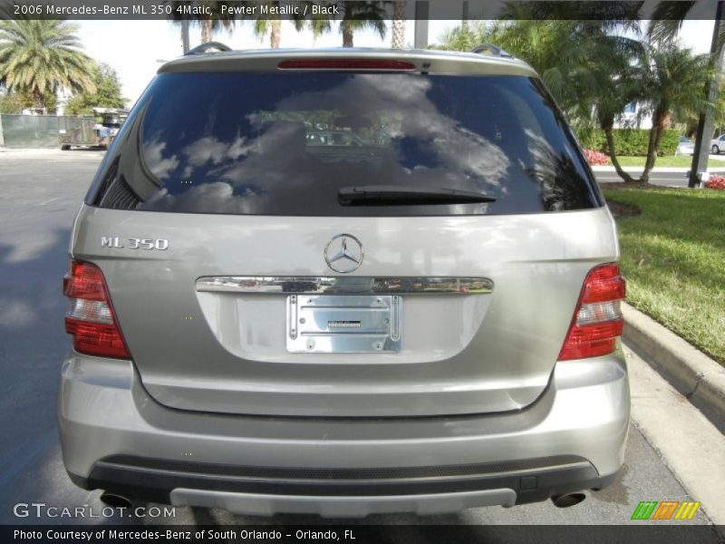Pewter Metallic / Black 2006 Mercedes-Benz ML 350 4Matic