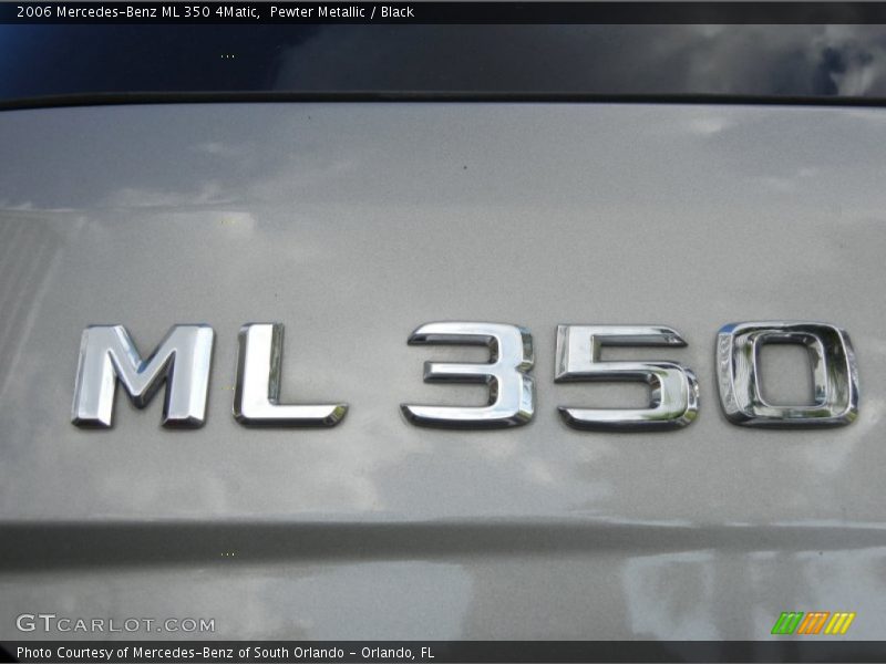 Pewter Metallic / Black 2006 Mercedes-Benz ML 350 4Matic
