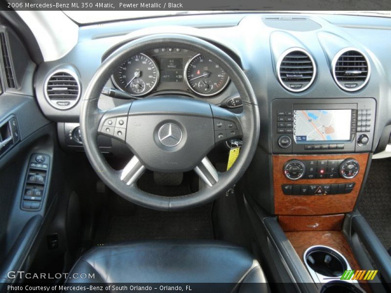 Pewter Metallic / Black 2006 Mercedes-Benz ML 350 4Matic