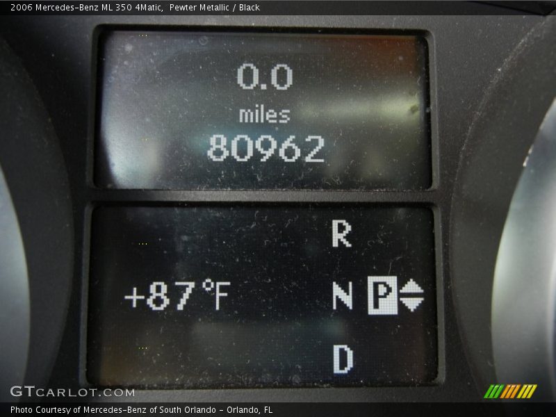 Pewter Metallic / Black 2006 Mercedes-Benz ML 350 4Matic