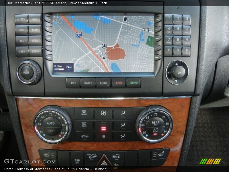 Pewter Metallic / Black 2006 Mercedes-Benz ML 350 4Matic
