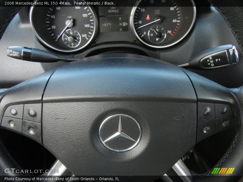 Pewter Metallic / Black 2006 Mercedes-Benz ML 350 4Matic