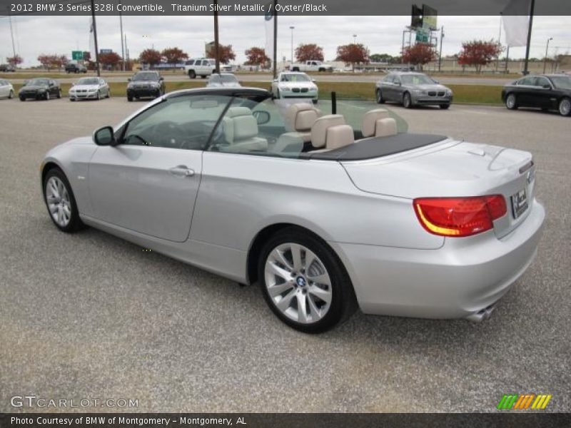 Titanium Silver Metallic / Oyster/Black 2012 BMW 3 Series 328i Convertible