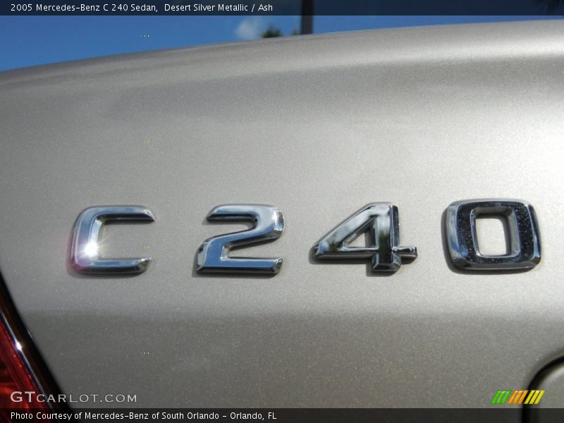 Desert Silver Metallic / Ash 2005 Mercedes-Benz C 240 Sedan