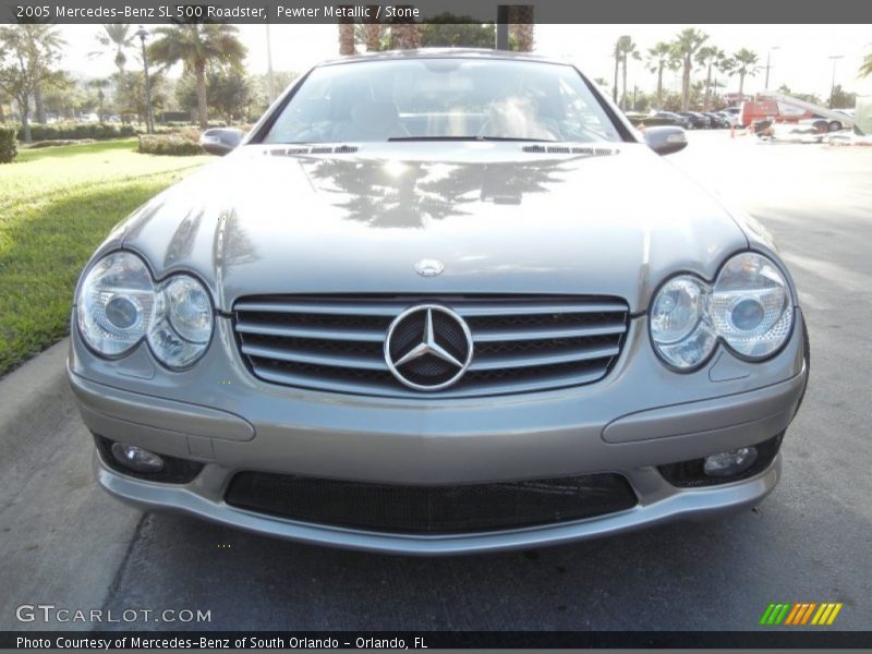 Pewter Metallic / Stone 2005 Mercedes-Benz SL 500 Roadster