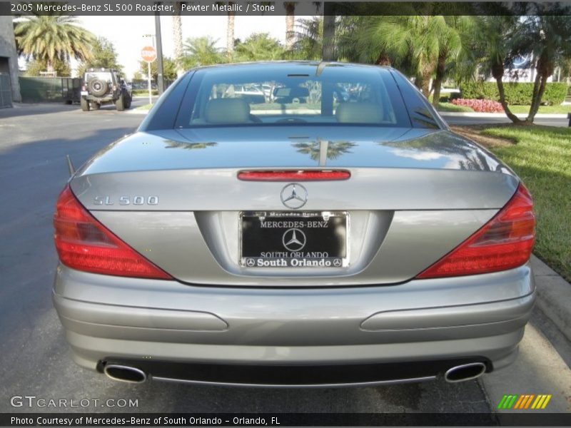 Pewter Metallic / Stone 2005 Mercedes-Benz SL 500 Roadster