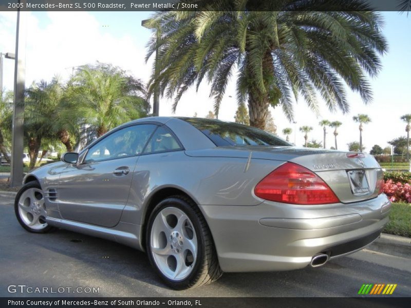 Pewter Metallic / Stone 2005 Mercedes-Benz SL 500 Roadster
