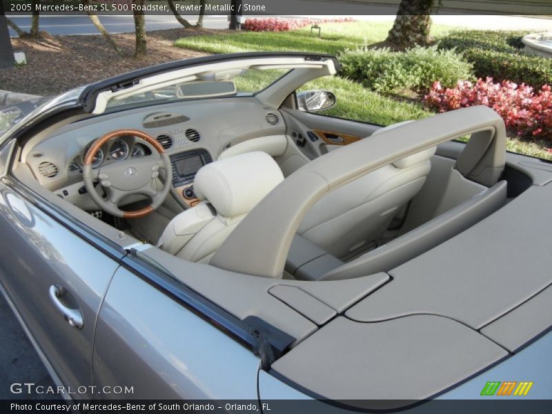 Pewter Metallic / Stone 2005 Mercedes-Benz SL 500 Roadster