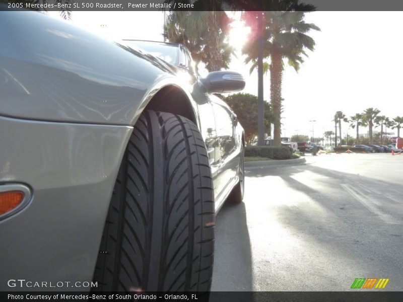 Pewter Metallic / Stone 2005 Mercedes-Benz SL 500 Roadster