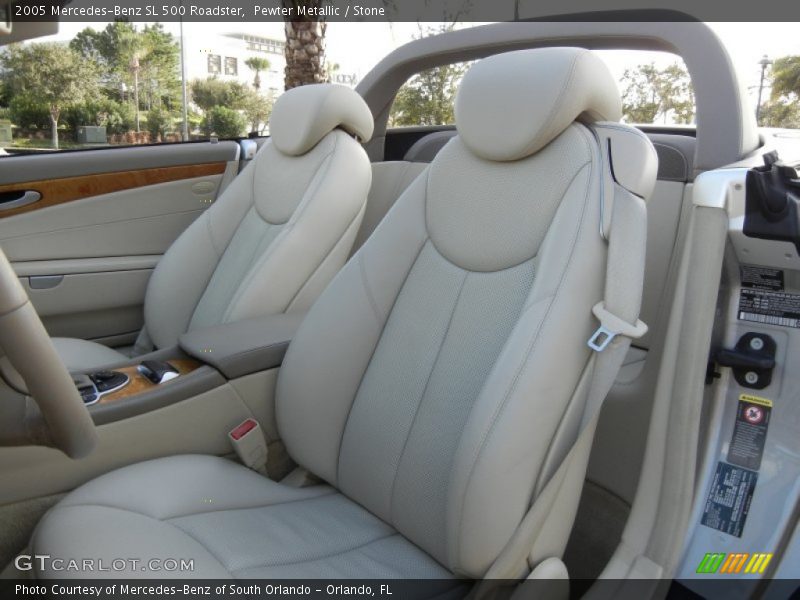 Pewter Metallic / Stone 2005 Mercedes-Benz SL 500 Roadster