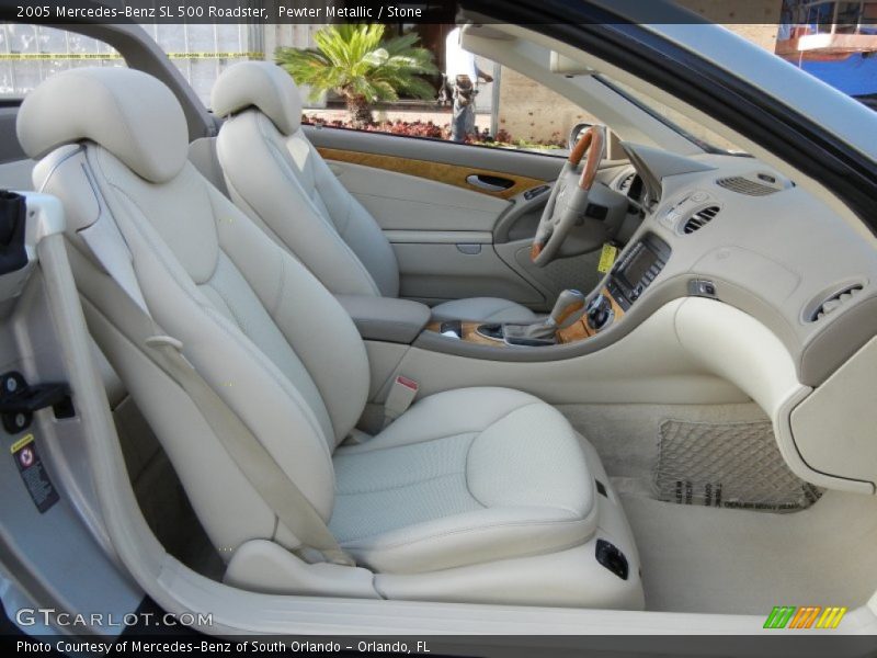 Pewter Metallic / Stone 2005 Mercedes-Benz SL 500 Roadster