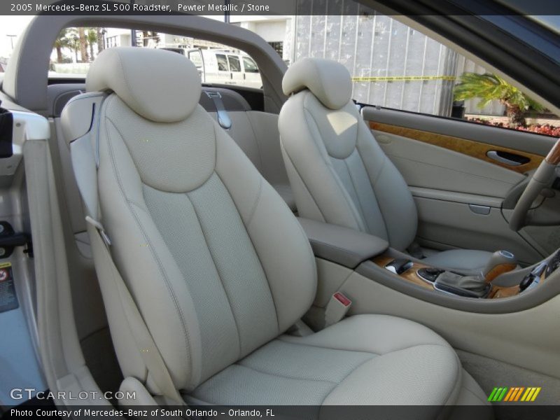 Pewter Metallic / Stone 2005 Mercedes-Benz SL 500 Roadster