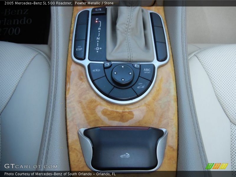 Pewter Metallic / Stone 2005 Mercedes-Benz SL 500 Roadster